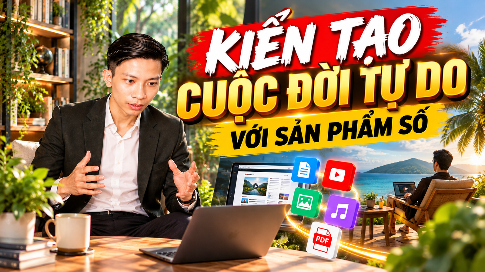 Khóa Kiến Tạo Cuộc Đời Tự Do: Kinh Doanh Sản Phẩm Số