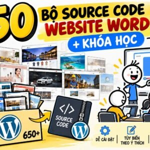 Bộ 650+ Giao Diện Website WordPress Đa Ngành + Khóa Học