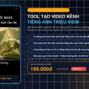 Tool Tạo Video Kênh Tiếng Anh Triệu View (Kids English AI Flow)